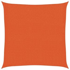 vidaXL Toldo de vela HDPE naranja 160 g/m&sup2; 3x3 m
