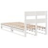 vidaXL Estructura de cama sin colch&oacute;n madera de pino blanca 90x200 cm