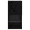 vidaXL Gabinetes para TV Montados en la Pared 2 pcs Roble Negro
