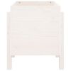 vidaXL Jardinera de madera maciza de pino blanco 62x50x57 cm