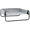 vidaXL Cama para perro Manual Gris Claro 57 x 57 x 24 cm Acero