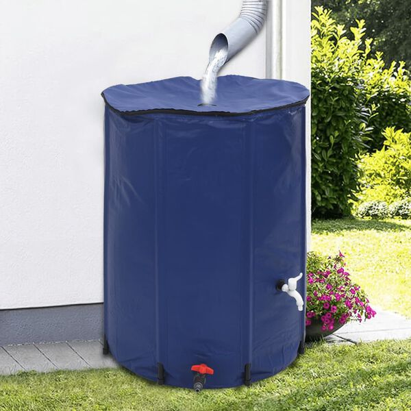 vidaXL Dep&oacute;sito de agua plegable con grifo PVC 750 l