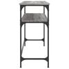 vidaXL Mesa consola madera de ingeniería gris Sonoma 100x35,5x75 cm