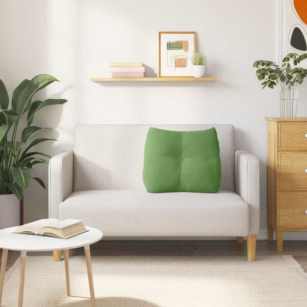 vidaXL Cojín de Espalda Verde claro 60 x 24 x 50 cm Terciopelo