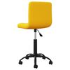 vidaXL Silla de comedor giratoria de terciopelo amarillo mostaza
