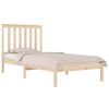 vidaXL Estructura de cama individual peque&ntilde;a sin colch&oacute;n madera maciza