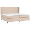 vidaXL Cama box spring con colch&oacute;n cuero sint&eacute;tico capuchino 200x200cm