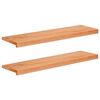 vidaXL Alfombras para escalones 2 uds. 100 x 25 x 2 cm Barniz