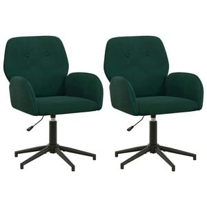 vidaXL Sillas de escritorio giratorias 2 uds. 54 x 55 x 90 cm