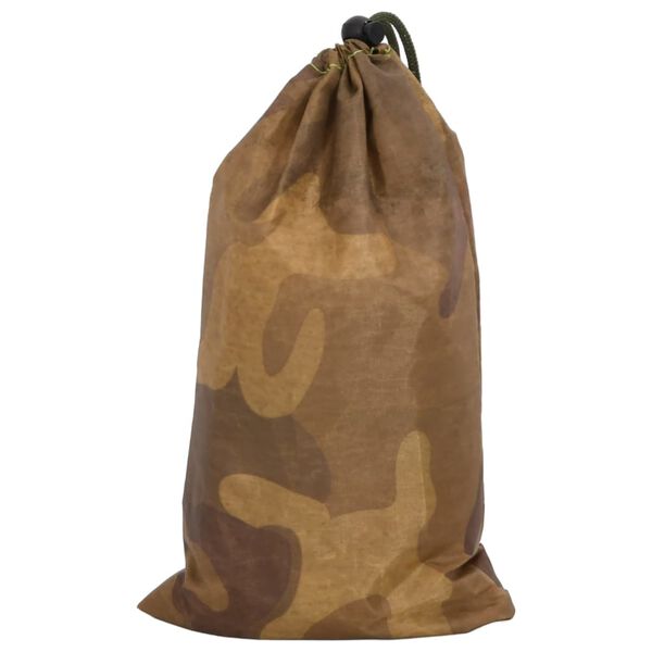vidaXL Red de camuflaje con bolsa de almacenamiento arena 516x400 cm