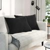 vidaXL Cojines de sof&aacute; 2 pcs Negro 70 x 50 cm Tela de pana