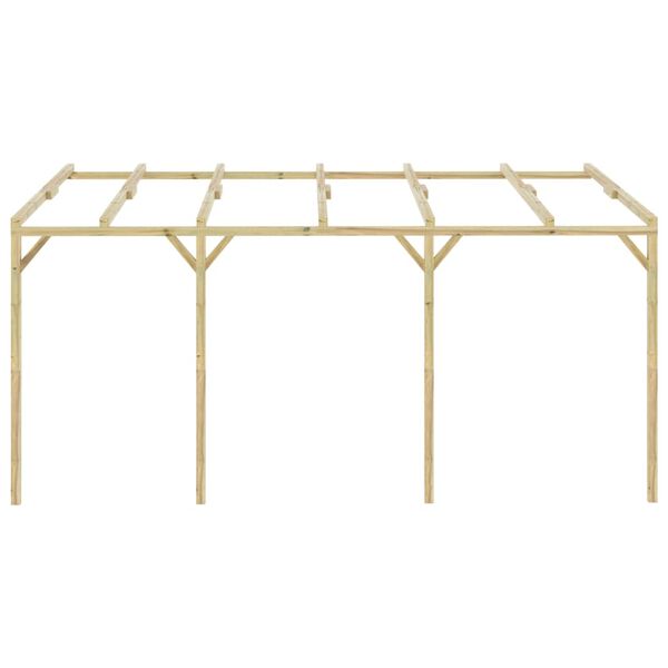 vidaXL P&eacute;rgola cobertizo de madera 5x3x2,1 m