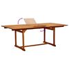 vidaXL Juego comedor de jard&iacute;n 5 pzas madera maciza acacia y textileno