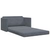 vidaXL Sof&aacute; cama 110cm Gris oscuro Terciopelo
