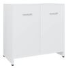 vidaXL Armario de ba&ntilde;o madera contrachapada blanco 60x33x61 cm