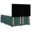 vidaXL Cama box spring con colch&oacute;n terciopelo verde oscuro 140x200 cm