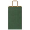 vidaXL Bolsas de papel con asas 50 uds verde 21x11x36 cm