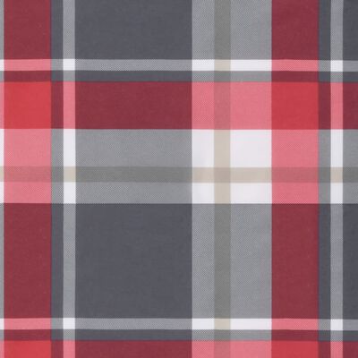 vidaXL Cojín para sofá de palets de tela a cuadros rojos