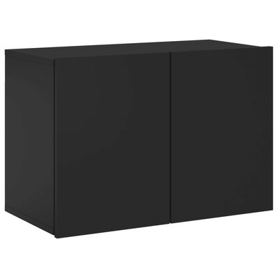 vidaXL Mueble para TV de pared negro 60x30x41 cm