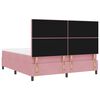 vidaXL Cama tipo Box Spring con colch&oacute;n Rosa 180 x 200 cm tela
