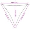 vidaXL Toldo de vela HDPE blanco 160 g/m&sup2; 3x3x3 m