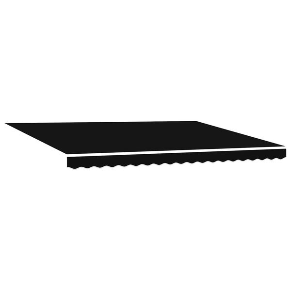 vidaXL Tela de toldo con Negro 450 x 300 cm Poli&eacute;ster