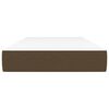 vidaXL Colch&oacute;n de muelles ensacados firmeza media tela marr&oacute;n oscuro 80x200x20 cm