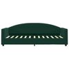 vidaXL Sofá cama con colchón terciopelo verde oscuro 80x200 cm