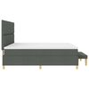 vidaXL Cama tipo Box Spring con colch&oacute;n Gris oscuro 200 x 200 cm tela