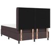 vidaXL Cama tipo Box Spring Marr&oacute;n oscuro 160 x 200 cm tela