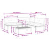 vidaXL Set de sof&aacute;s de palets de jard&iacute;n y cojines 4 pzas madera acacia