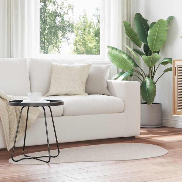 vidaXL Alfombras de &aacute;rea HUARTE Arena 80 x 150 cm Poli&eacute;ster