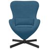 vidaXL Sill&oacute;n huevo Azul 63 x 73 x 90 cm Terciopelo
