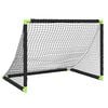 vidaXL Porter&iacute;a de f&uacute;tbol infantil plegable negra 90x64x64 cm