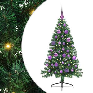 vidaXL &Aacute;rbol de Navidad Artificial Preiluminado Verde 120 cm PVC