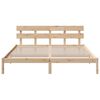 vidaXL Estructura de cama Marr&oacute;n 180 x 200 cm Madera maciza de Pino