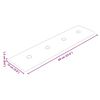vidaXL Paneles pared 12 uds cuero sintético capuchino 60x15 cm 1,08 m²