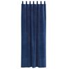vidaXL Cortinas opacas 2 pcs Azul Oscuro 140 x 260 cm Terciopelo