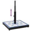 vidaXL Base de sombrilla cuadrada azul y blanco 12 kg