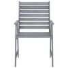 vidaXL Juego de comedor de jard&iacute;n 7 pzas madera maciza de acacia gris