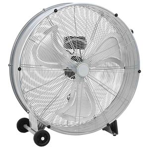 vidaXL Ventilador de tambor Plateado 79 x 37 x 82 cm Aluminio