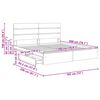 vidaXL Cama con almacenamiento con cabecera Roble Sonoma 180 x 200 cm