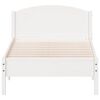 vidaXL Estructura cama sin colch&oacute;n madera maciza pino blanca 100x200cm