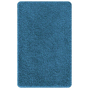 vidaXL Alfombrilla de ba&ntilde;o antideslizante Azul 50 x 80 cm PP