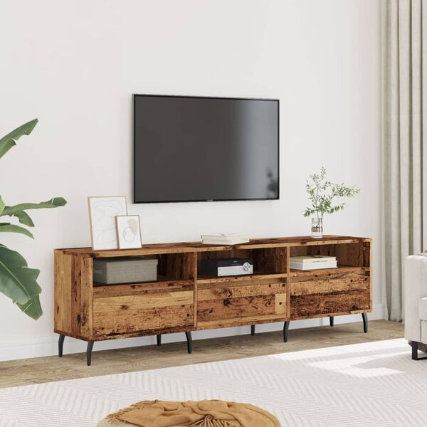 vidaXL Mueble de TV madera ingenier&iacute;a madera envejecida 150x30x44,5 cm