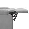 vidaXL Sill&oacute;n reclinable de tela gris claro