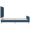 vidaXL Estructura de cama con cabecera Azul 160 x 200 cm tela