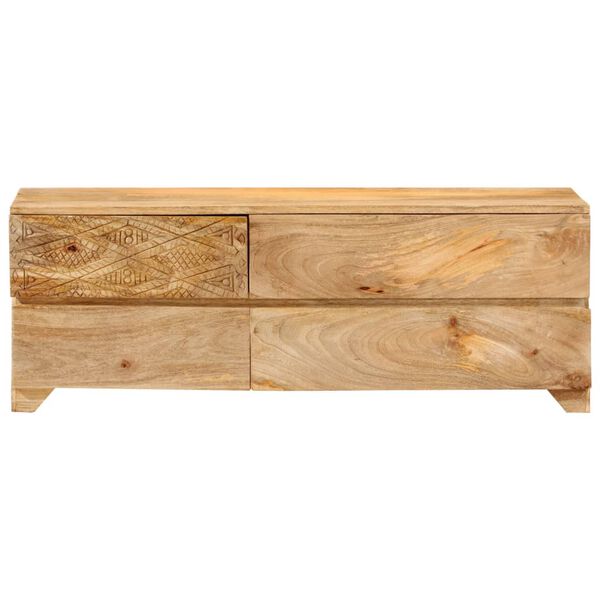 vidaXL Mueble para TV madera maciza de mango 110x30x40 cm