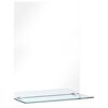 vidaXL Espejo de pared con estante de vidrio templado 40x60 cm