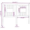 vidaXL Cabecero madera maciza de pino blanco 146x4x100 cm